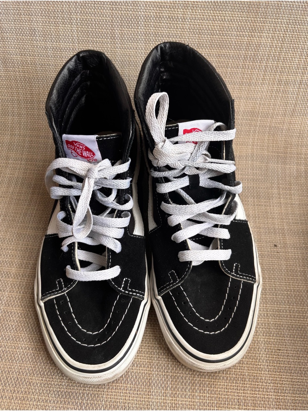 Vans Black and White Skate High Top